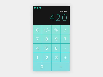 DailyUI #004 - Calculator app design calculator dailyui design ui ux web design