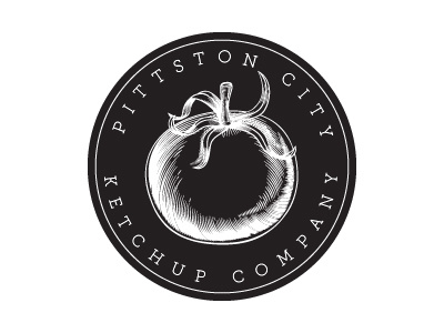 Pittston City Ketchup Company ketchup logo pittston tomato vector