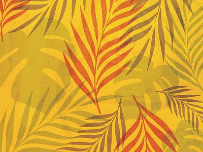 Tropical colors illustration layering summer texture tiki tropical