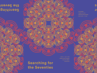 Searching for the Seventies branding exhibition op art poster psychedelic seventies typography