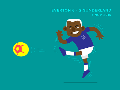 Impressive Hat-trick football illustration premierleague