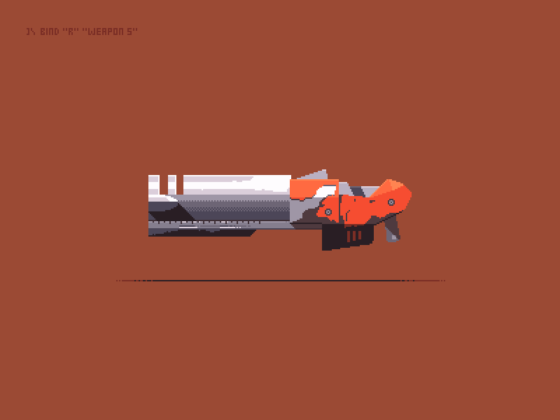 Q3A animation gif pixelart quake rocket weapon