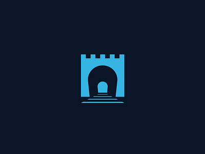 Tunnel branding icon identity logo negative space ngrok road tunnel