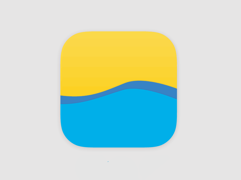 Daily Ui 005 App Icon animation app dailychallenge dailyui f.lux gif icon light ui userinterface ux weather