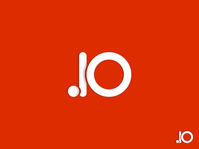 .io domain circle clean clear domain dot io logo