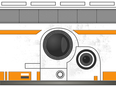 BB-8 bb 8 droid flat star star wars the force awakens vector wars