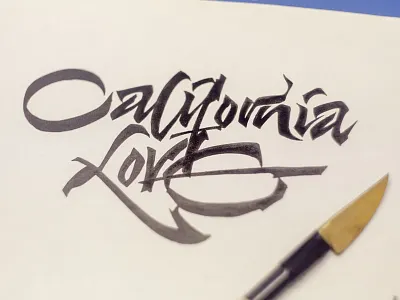 California Love calligraphy calligraphy and lettering artist calligraphy artist calligraphy logo et lettering evgeny tkhorzhevsky font hand lettering logo lettering artist lettering logo logo type