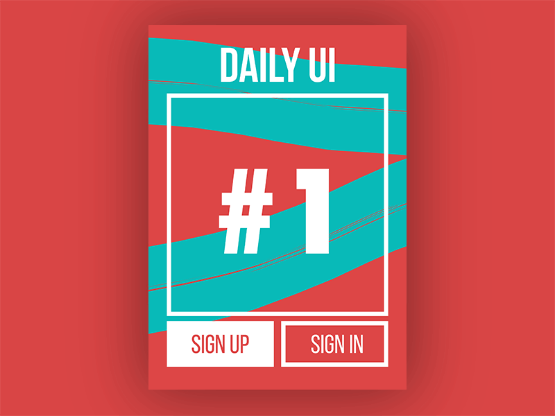 Daily ui #001 001 dailyui signin