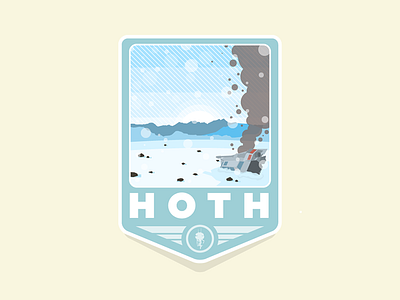 Hoth hoth illustration movies patch pop culture sci fi simple star wars vector