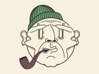 Faces face illustration layered line work