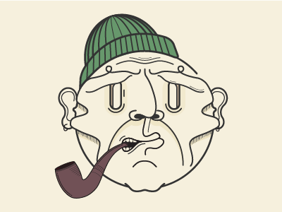 Faces face illustration layered line work