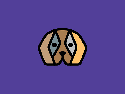 Beagle beagle dog logo mark symbol