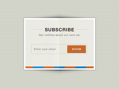 Daily UI #026- subscribe #dailyui #026 button card dailyui design email icon notify skeuomorphic subscribe ui ux web design