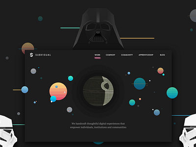 A humble tribute to Star Wars darth landing lightsaber space star stormtrooper ui vader wars