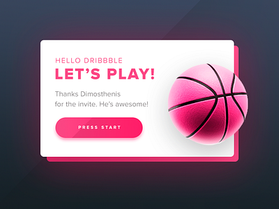 First Shot Dribbble debut dribbble hello invitation invite thanks