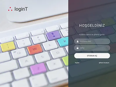 Login Screen keyboard login website