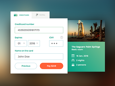 Creditcard Checkout 002 checkout credit card dailyui modal