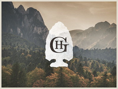 Gobbler's Hollow Arrowhead arrowhead illustration monogram type typography