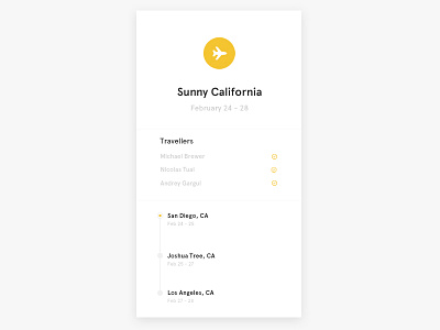 Cali Trip california card flight itinerary plane trip vacation