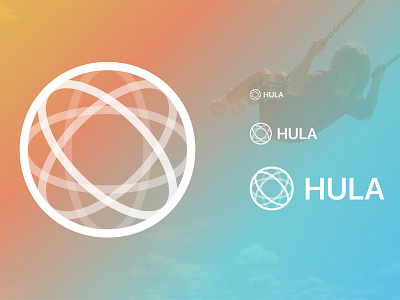 Hula.Hoop our Admin identity admin app brand circle hoop hula identity logo