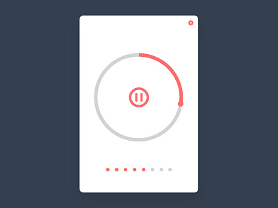 Minimalist Pomodoro Timer 014 daily ui ui ux