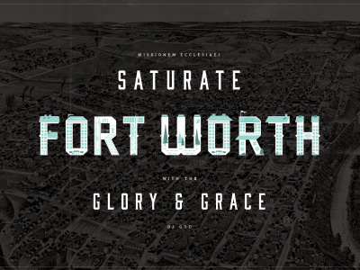 Saturate Fort fort worth illustration type