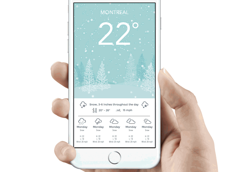 Weather framer interactive ui weather