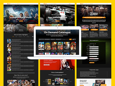 ontdek.ziggo.nl data driven entertainment responsive rwd ui user interface ux website ziggo