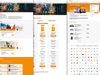 Ziggo.nl data driven responsive rwd ui user interface ux website