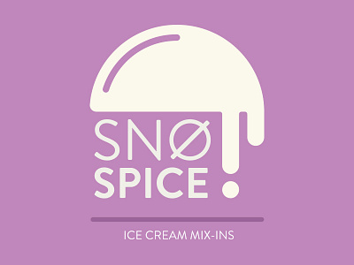 Snø Spice Logo branding ice cream logo party vector