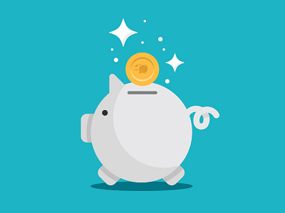 Little Fat Guy bank illustration pig piggy