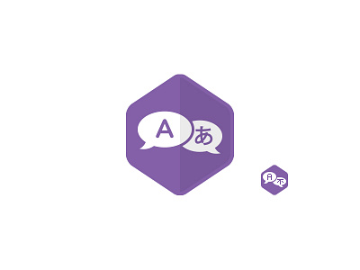 Envato Community Badges - Translator badge clean design flat gif icon illustration minimal vector