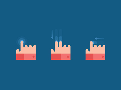 Gesture Icons actions fingers gesture hands icon stumpy fingers tap touch