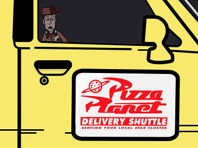 Woody detail illustration pizza planet toy toy story vector woody