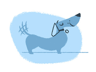 Dog Sketch 01 dachshund dog happy illustration photoshop proud