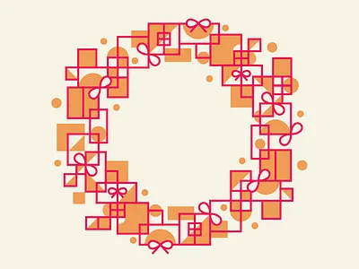 Christmas cheer christmas geometric illustration vector