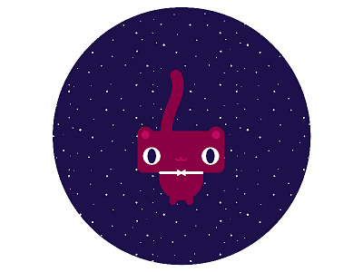 Space Kitty cats doodle space stars