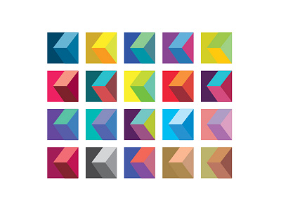 Color Cubism color color exploration color theory cube exploration flat multi