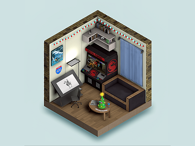 restroom isometric