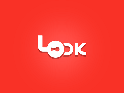 Lock Logo design branding like lock logo recent red white