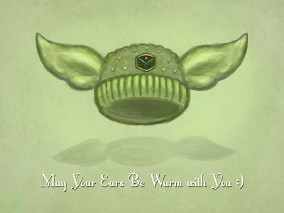 Yoda Hat art design digital painting drawing green hand drawn icon illustration painting photoshop star wars yoda