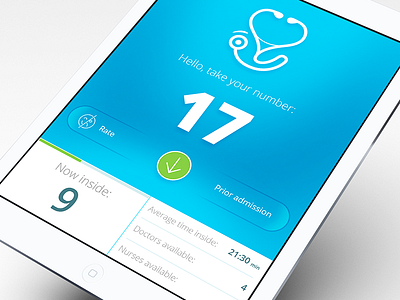 NEMO - hospital waiting room app app hospital interface ios medical nemo product schurdak surdo ui user ux