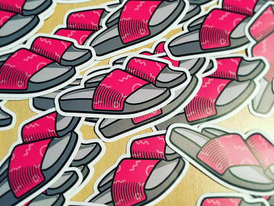 Slippers stickers beach hipster sand sandal sea slippers stickermule stickers vinyl