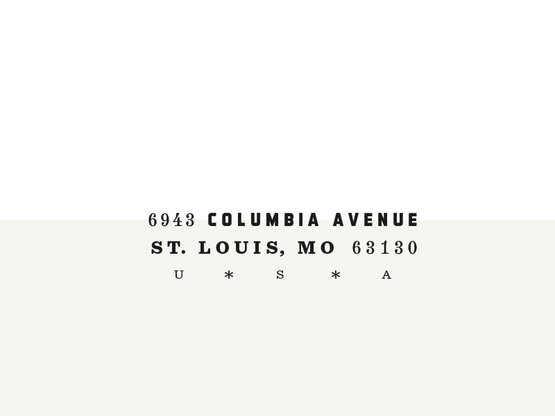 Example of return address //  /