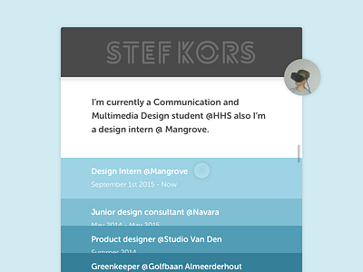 Daily UI #006 - User Profile 006 blue cv daily oculus profile ui user