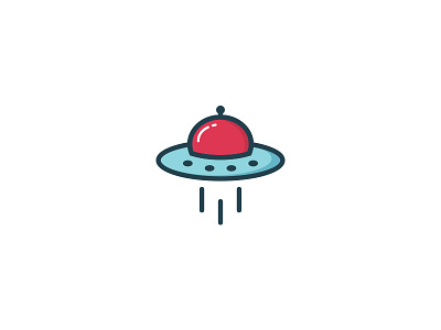 Space Dish ali dish dishcover effendy food illustration logo spaceship ufo