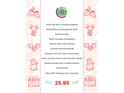 Mijem Christmas Menu 2015 2015 christmas menu print