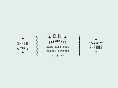 + cold fashioned + cold fashioned gilded menu design pretty print type typography