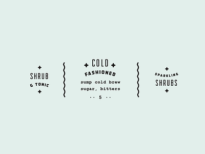 + cold fashioned + cold fashioned gilded menu design pretty print type typography