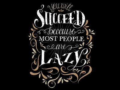 You Will Succeed calligraphy drawing hand lettering lettering motivation quote